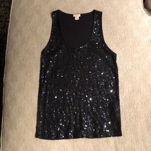 J Crew Sequined Tank Top XS